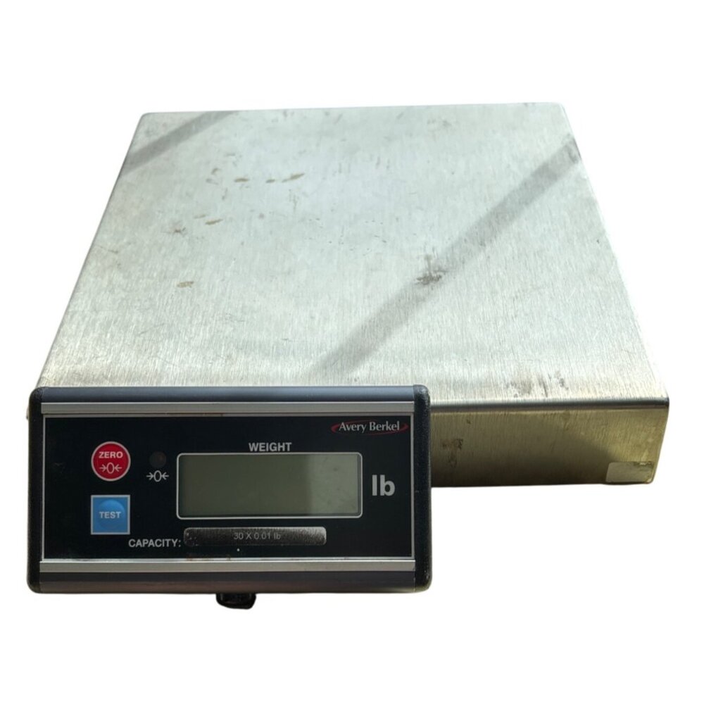 Avery Berkel Model 6708 Digital Scale 30x0.01 Lb Capacity Stainless Steel Works
